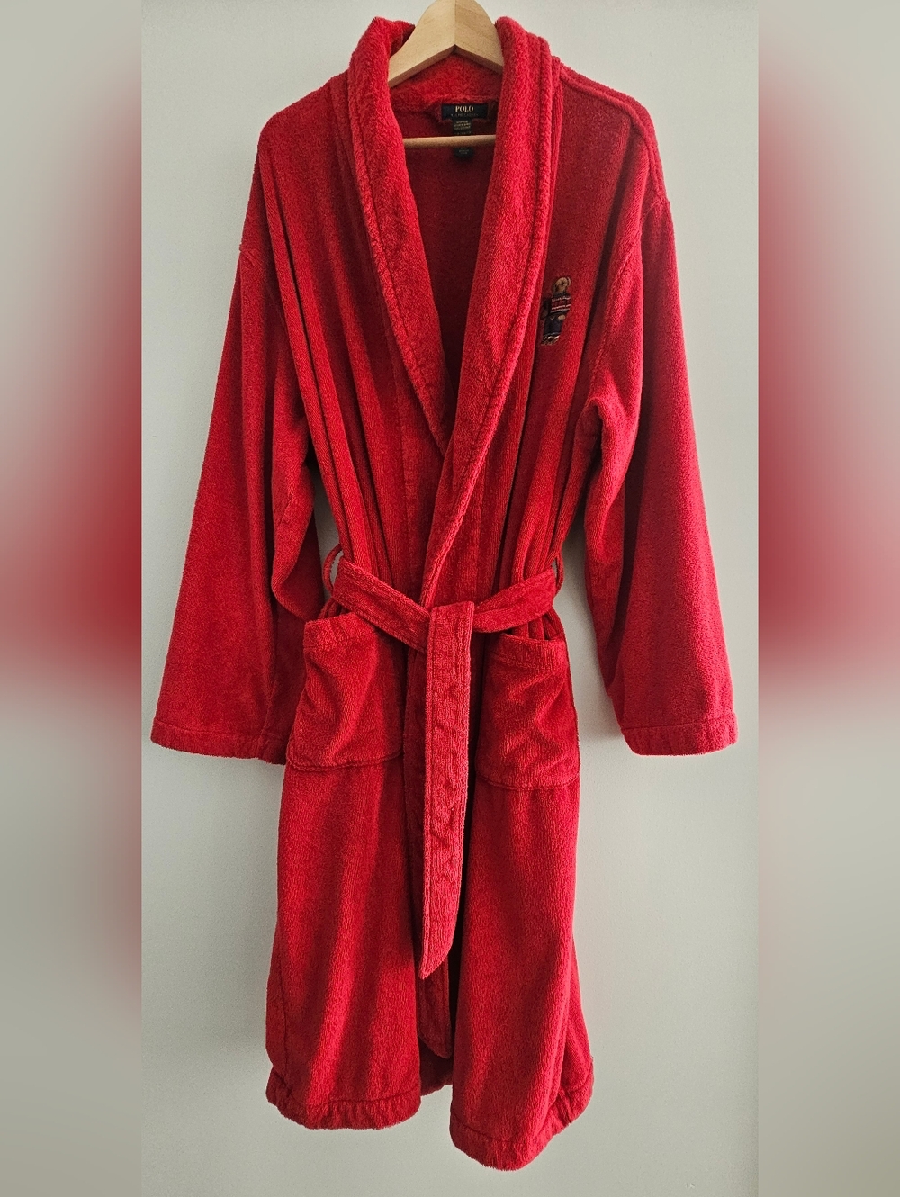 Polo Ralph Lauren Men's Terry Bear Robe Size S/M